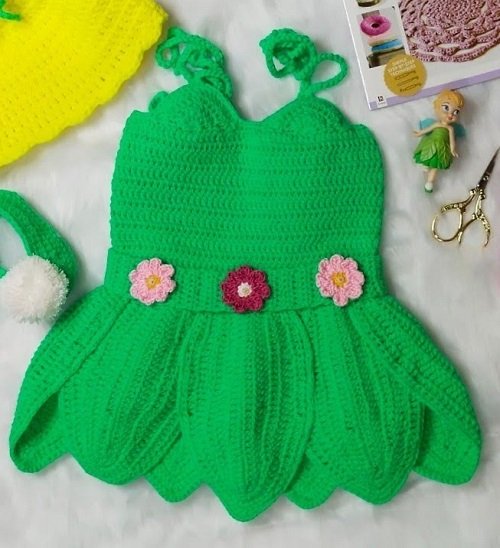 Enchanted Fairy Style Crochet Baby Dress