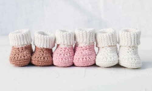 1. Crochet Baby Booties for Beginners