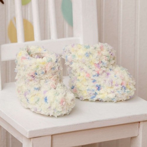 14. Free Crochet Fluffy Booties