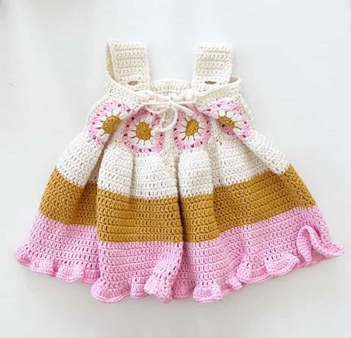 2. Handcrafted Baby Boho Sundress