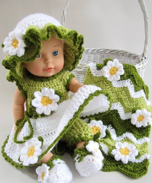 6. Beautiful Baby Daisy Crochet Cardigan