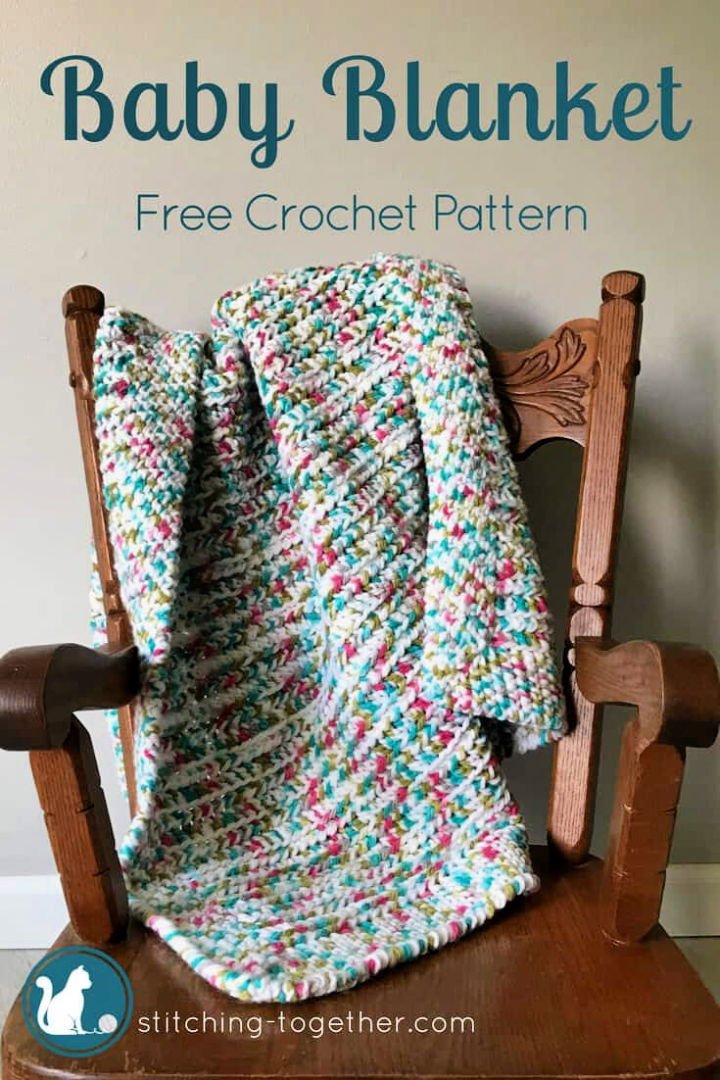14. Sprinkles Easy Crochet Baby Blanket