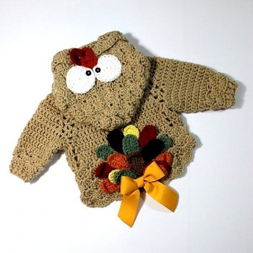 2. Turkey Tail Baby Sweater